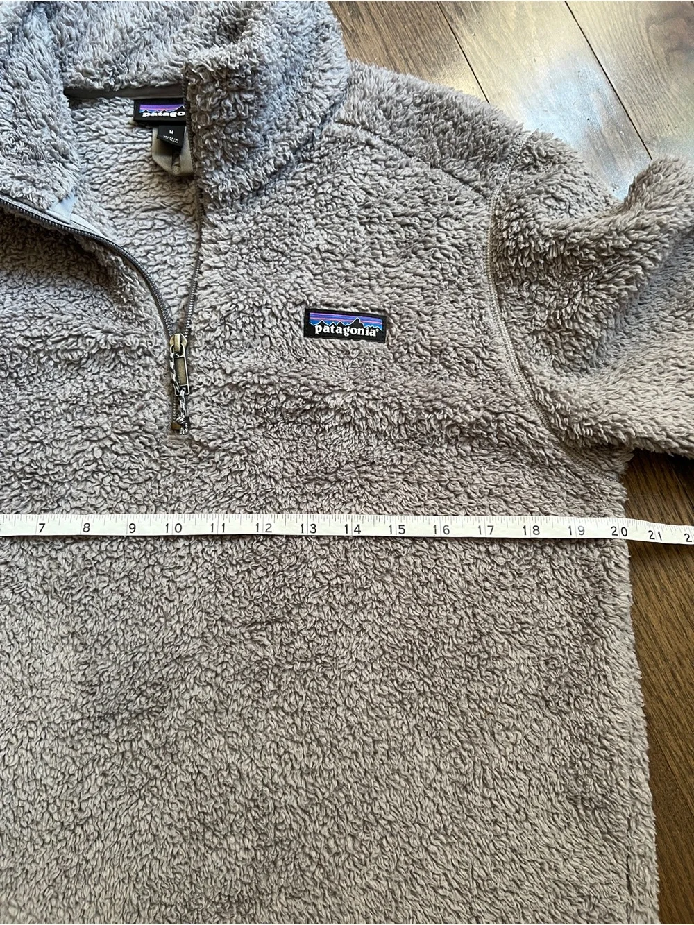 Patagonia Los Gatos Women's Fleece Quarter-Zip Pullover Light Gray medium
